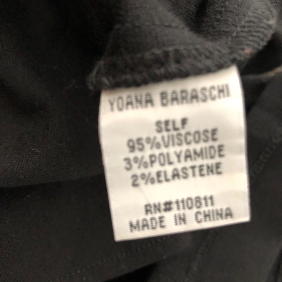 Yoana Baraschi peplum ruffle black skirt sz L - Picture 8 of 9